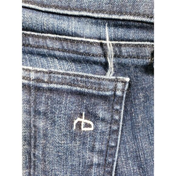 Rag & Bone Jeans Size 27 Blue Stretch Denim Pants Ladies Mid Rise Ladies Skinny - Picture 12 of 13